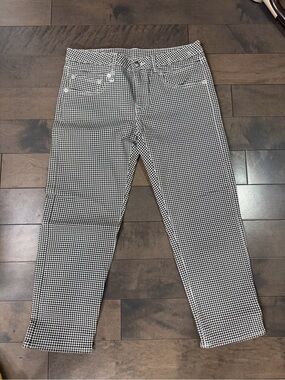 R13 Black & White Houndstooth Jeans Size US waist 29